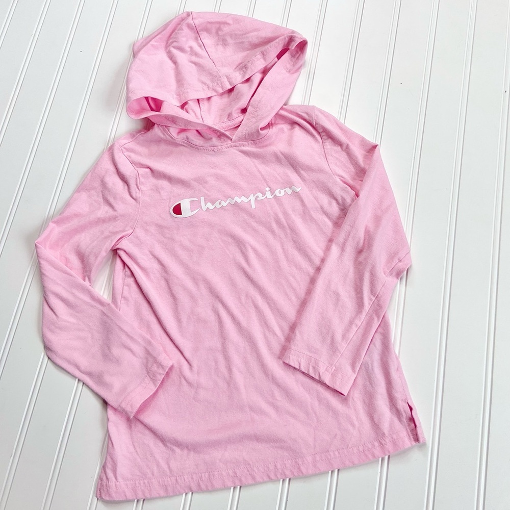 •Champion• graphic hooded tee